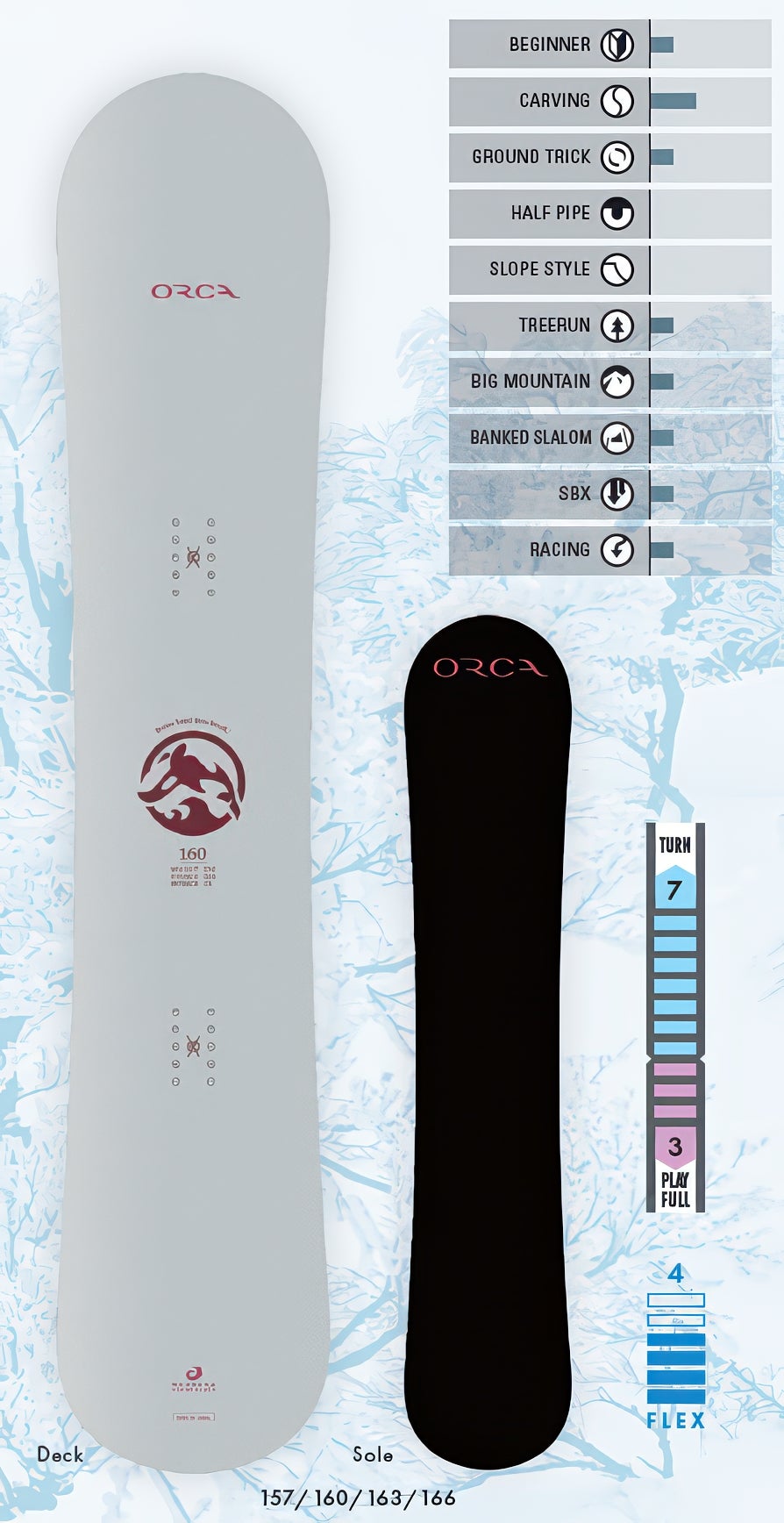 スノーボード OGASAKA ORCA 165 OGASAKA Snowboard WEBサイト